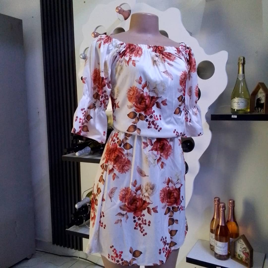 Floral Off-Shoulder Summer Dress