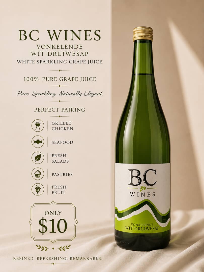 BC Wines Vonkelende Wit Druiwesap