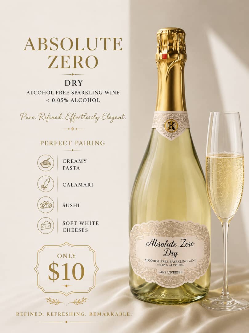 Absolute Zero Dry Alcohol-Free Sparkling Wine
